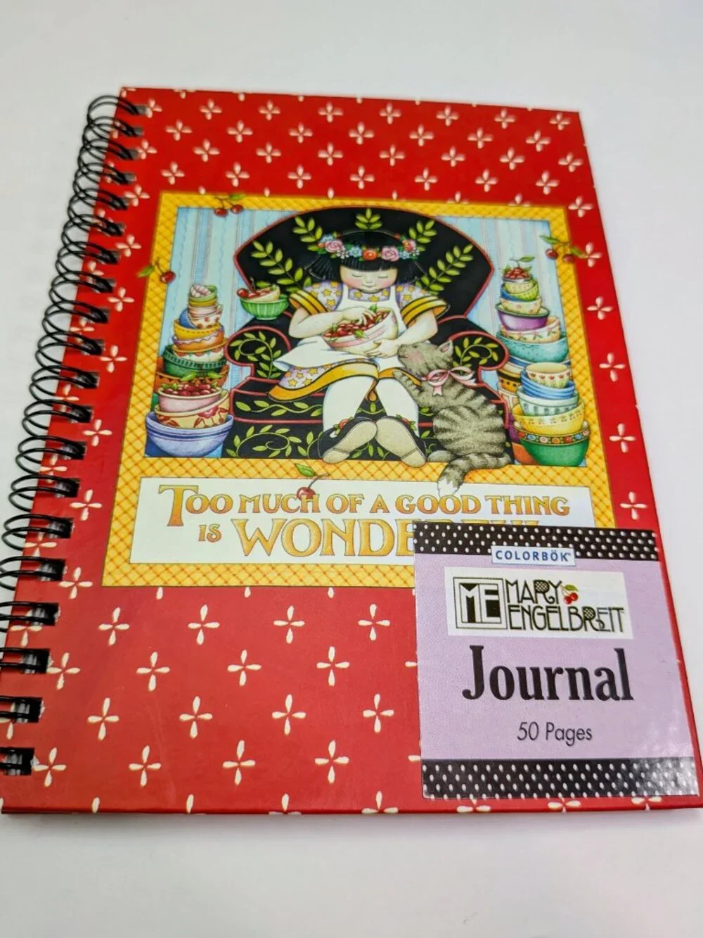 VTG Mary Engelbreit Chair of Bowlies Stationery Lot Journal Magnetic Pad